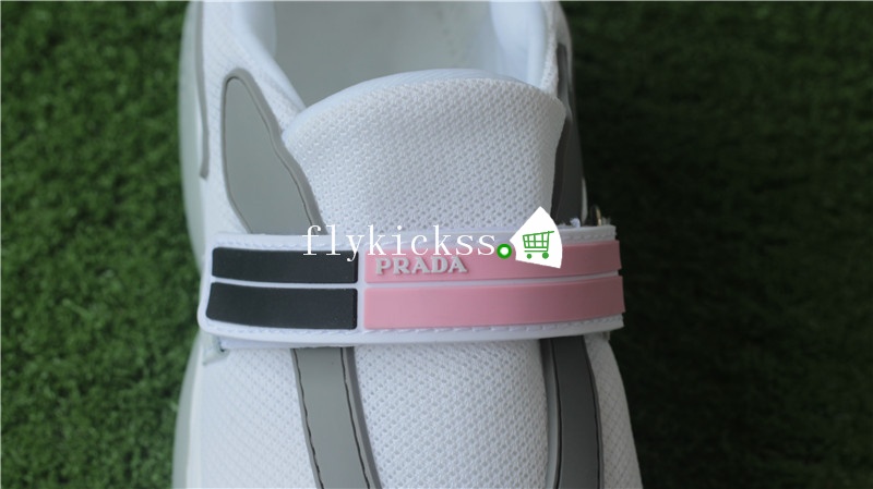 Prada 18SS Cloubust Sneaker Velcro WNS White Pink